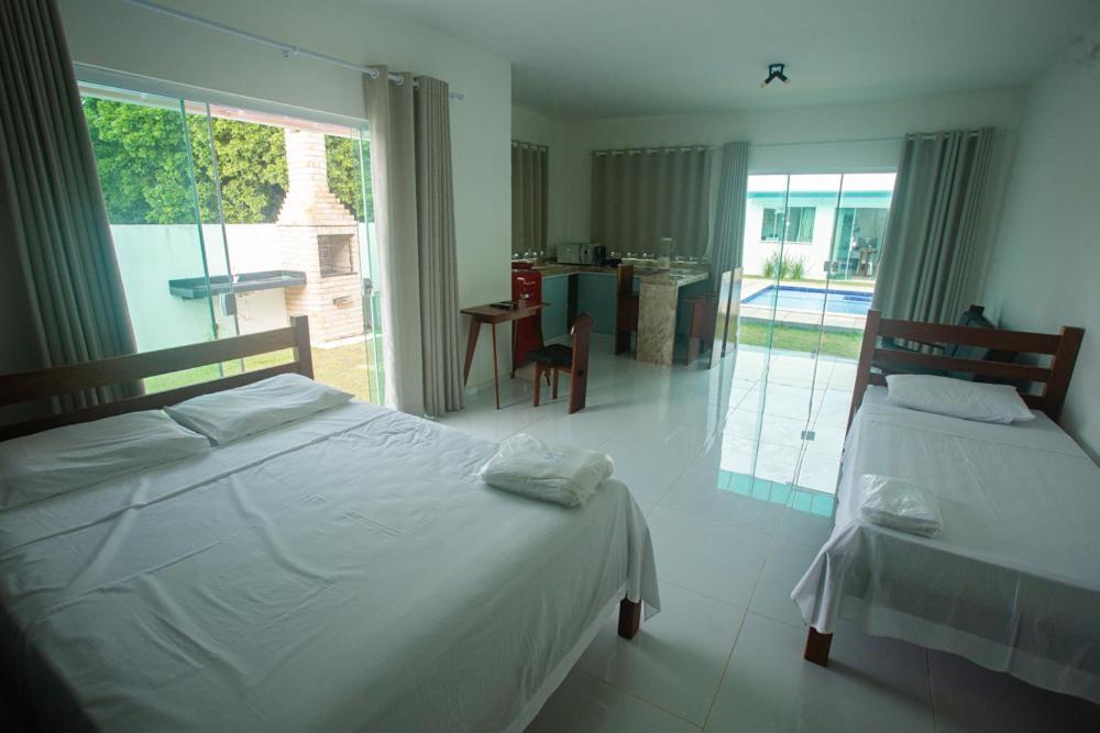 Chale Com Jacuzzi E Vista Para E Piscina Hotel Touros Buitenkant foto